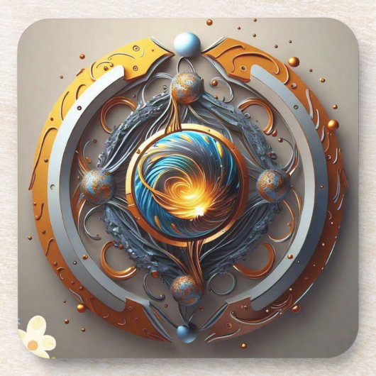 "Gravity's Genesis" Getränkeuntersetzer (Vorderseite)