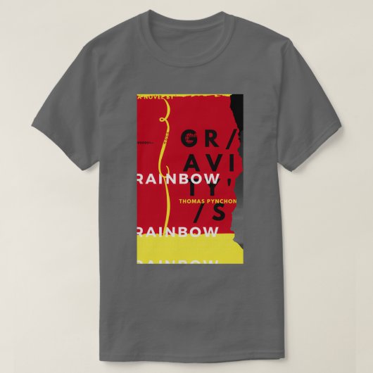 Gravitys Rainbow Buchcover-Design T-Shirt (Design vorne)