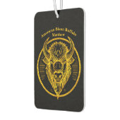 Gravur Bison Buffalo Head in Circle Design Autolufterfrischer (Links)