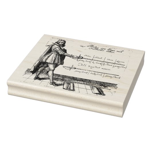 Gravur der Renaissance Gummistempel (Stempel)