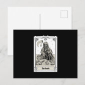 Gravur des Tarots XIII Postkarte (Vorne/Hinten)