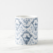 Gravur mit Blütenzange mit Windmühle und blaue Boo Kaffeetasse (Mittel)