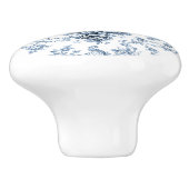 Gravur mit Blütenzange mit Windmühle und blaue Boo Keramikknauf (Seitenansicht)