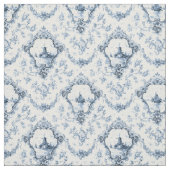 Gravur mit Blütenzange mit Windmühle und blaue Boo Stoff (Muster)