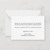 Gravur rot grün schwarz danke Karte (Rückseite)