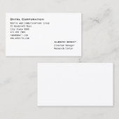 Gravur Visitenkarte (Vorne/Hinten)