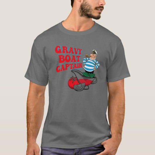 Gravy Boat Captain Funny Erntedank Kostümgeschenk T-Shirt (Vorderseite)