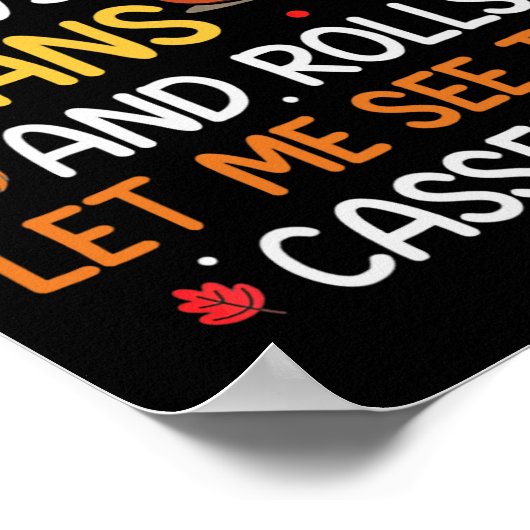 Gravy Bohnen und Rolls Ließ mir Niedlich Türkei Th Poster (Ecke)