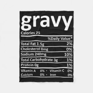 Gravy Nutrition Facts Fun Erntedank Weihnachten F Fleecedecke
