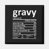 Gravy Nutrition Facts Fun Erntedank Weihnachten F Magnet (Vorne)