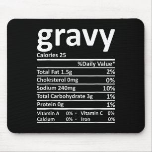 Gravy Nutrition Facts Fun Erntedank Weihnachten F Mousepad