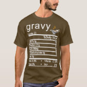 Gravy Nutrition Facts-Label T-Shirt (Vorderseite)