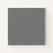 Gray #767676 Spiral Notebook Notizblock (Rückseite)