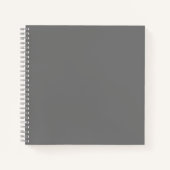 Gray #767676 Spiral Notebook Notizblock (Vorderseite)