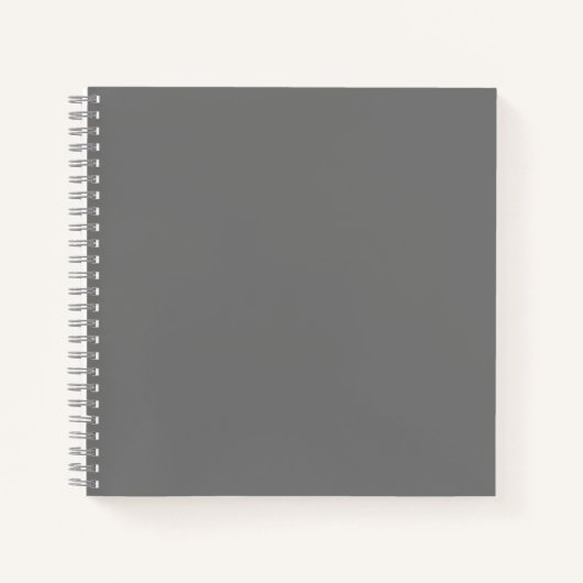 Gray #767676 Spiral Notebook Notizblock (Vorderseite)