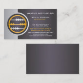 Gray Abacus Accounting Business Cards Visitenkarte (Vorne/Hinten)