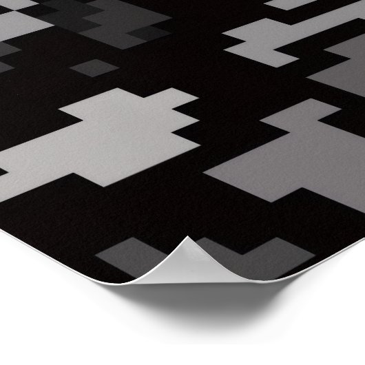 Gray abstract poster (Ecke)