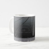 GRAY ABSTRAKT DIGITAL WALLPAPIER KAFFEETASSE (Vorderseite Links)