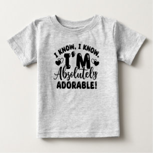 Gray Adorable Baby T - Shirt