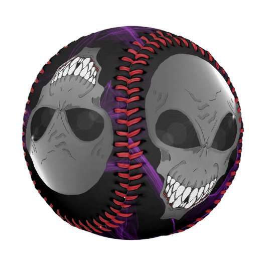 Gray Alien Custom Baseball (Schrägansicht)