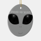 Gray-Alien Eyes Weihnachtsschmuck (Rechts)