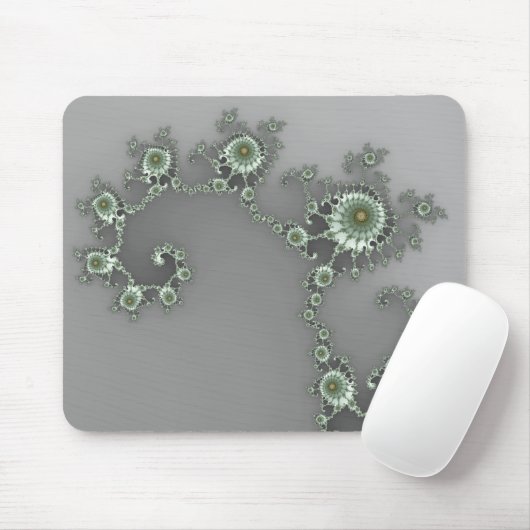 Gray Alien - Fraktal Mousepad (Mit Mouse)