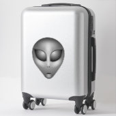 Gray Alien Head Aufkleber (Koffer)