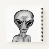 Gray Alien, ich wollte zu glauben Notebook Notizblock (Rückseite)