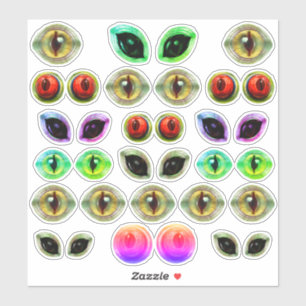 Gray Alien Martian Lizard Dragon Monster Eyes Aufkleber