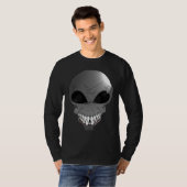 Gray Alien Men's Basic Long Sleeve T - Shirt (Vorne ganz)