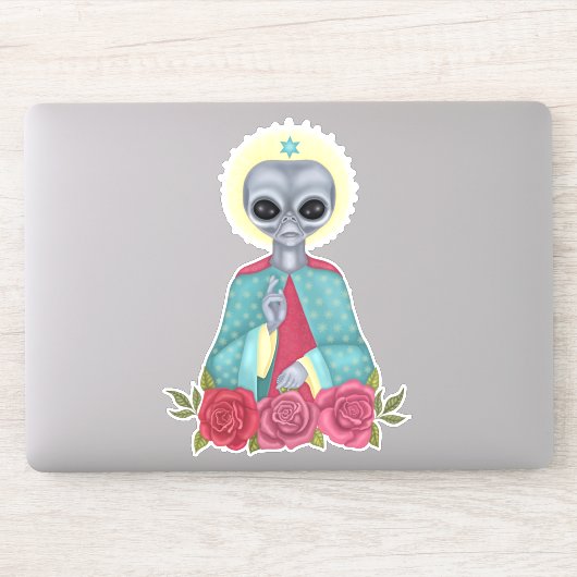 Gray Alien Sticker (Computer)