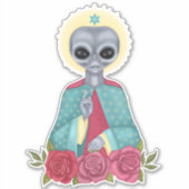 Gray Alien Sticker (Vorderseite)
