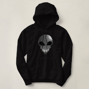 Gray Alien Women's Basic Hooded Sweatshirt