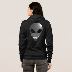 Gray Alien Women's Bella+Leinwand Full-Zip Hoodie