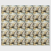 Gray Amish Buggy Horse Geschenkpapier (Flach)