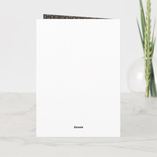 Gray and Black Damask Thank You Card with Photo Dankeskarte (Rückseite)