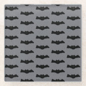 Gray and Black Halloween Bats Glasuntersetzer (Vorderseite)