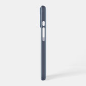 gray and denim pinstripes iPhone 16 hülle (Linke Seite)