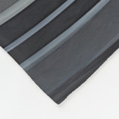 Gray and Gold Abstract Design Fleecedecke (Ecke)