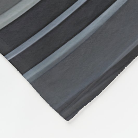 Gray and Gold Abstract Design Fleecedecke (Ecke)