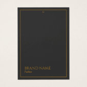 Gray and Gold Moderne Hang Tags (Vorderseite)