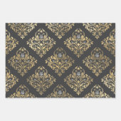 Gray and Gold Paris thematisch Geschenkpapier Set (Vorderseite 2)