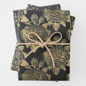 Gray and Gold Paris thematisch Geschenkpapier Set (Beispiel)