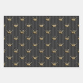 Gray and Gold Paris thematisch Geschenkpapier Set (Vorderseite 3)