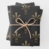 Gray and Gold Paris thematisch Geschenkpapier Set (Beispiel)
