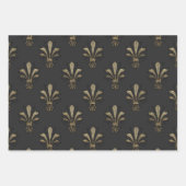 Gray and Gold Paris thematisch Geschenkpapier Set (Vorderseite)