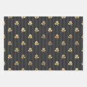 Gray and Gold Paris thematisch Geschenkpapier Set (Vorderseite 2)