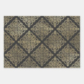 Gray and Gold Paris thematisch Geschenkpapier Set (Vorderseite)