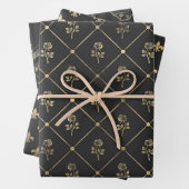 Gray and Gold Paris thematisch Geschenkpapier Set (Beispiel)