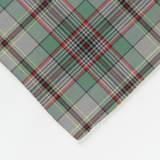 Gray and Green Craig Clan Tartan Fleecedecke (Ecke)